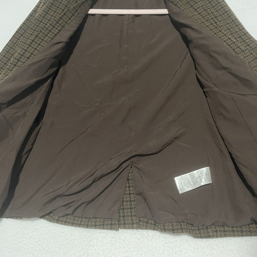 Old Navy Blazer Womens Small S Brown Houndstooth Corpcore Academia Preppy Office - Picture 11 of 16